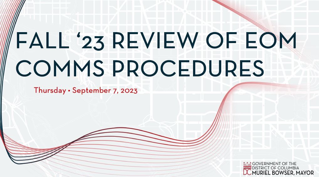 Fall '23 Comms Procedure Review